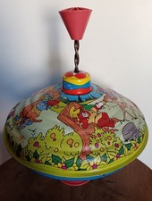 Vintage 1986 toupie tôle lithographiée LBZ Germany Walt Disney Productions  C91