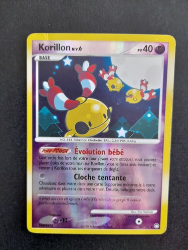 Carte pokémon korillon - carte,