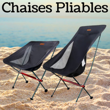 Chaises de plage pliables Chaise de Jardin camping Pliante Pliable en Aluminium