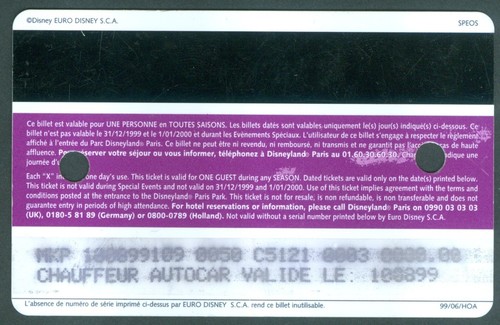 Passeport disneyland cherie - passeport,
