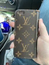 Louis Vuitton Monogram Folio Case for iPhone 6/6S/7/8/SE Authentic LV Design