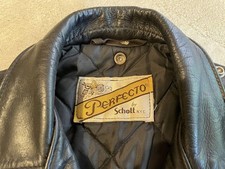 SCHOTT NYC Perfecto Double Riders Leather Jacket Men's Black Size 36 Pre-Owned