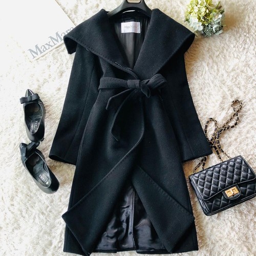 Manteau long ceinturé - , en