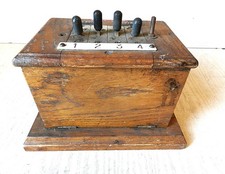 Ancien Rare Commutateur d' Opérateur Téléphonique  en Chêne