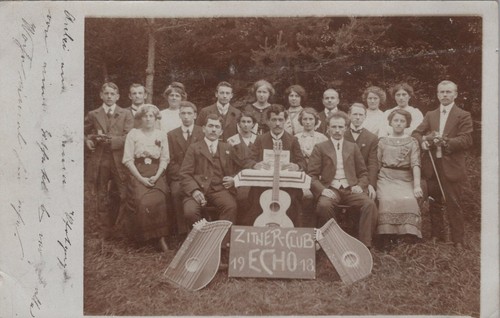 Carte postale photo - photo,, cithare