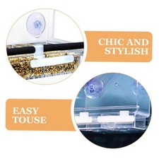 Lot de 6 perchoirs transparents pour oiseaux, pour canaris, perroquets,