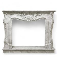 Cadre Cheminée Déguisement Luigi XVI Marbre Carrara Mantel Cheminée L150