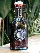 RARE Bouteille Refermable en Verre BRASSERIE DE MONACO bière Principauté