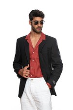 Veste Blazer En Laine Noire