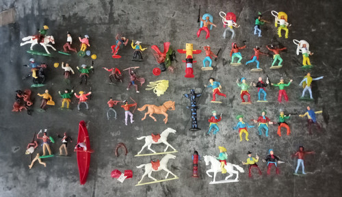Lot cowboys indiens - de,