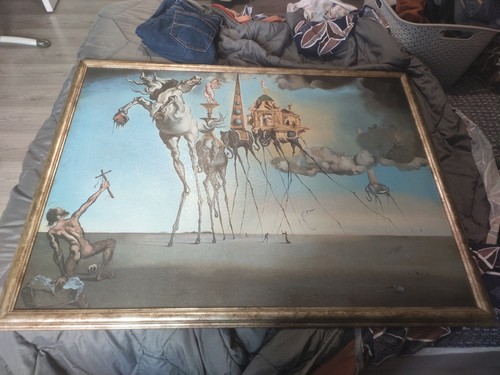 Ancien grand tableau sur - grand,