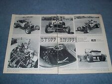 1923 Ford T-Bucket Roadster Vintage Street Rod Article "Stuff Enuff!"