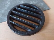 Grille d' Aération Ancienne - Ronde en Fonte - Diamètre 13 cm