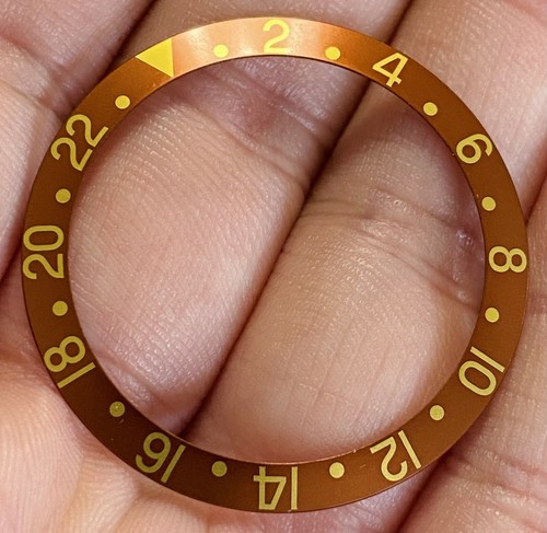 Rolex brown insert for - insert,