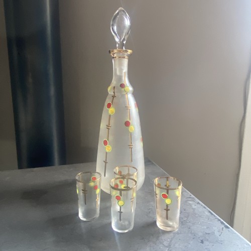 Carafe emaillee verre irise - carafe,