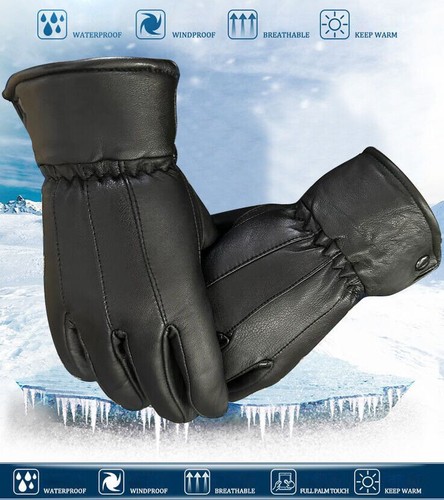 Redrum hommes gants cuir hiver - cuir,