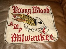 Vintage Biker Club Back Patch Motorcycle Club Private Sale Real !