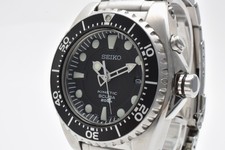 【EXC+5】SEIKO Kinetic 5M62-0BC0 SCUBA 200M Montre Homme Cadran Noir du JAPON
