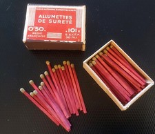 SEITA FULL SAFETY MATCHBOX WOODEN BOX 0.50 FR STANDALONE BOX