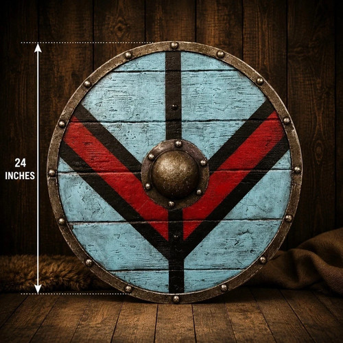 Bouclier rond viking - , 24"