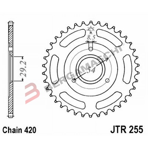 Couronne transmission moto - couronne,