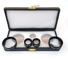 Combiné lentilles dioptriques 20D 78D 90D et 40D couleur noire pour les tests...