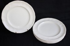 6 assiettes plates en faïence