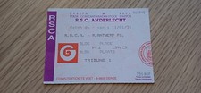 Ticket 1991 RSC Anderlecht vs