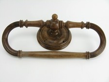 Antique Curved Wooden Towel Rack