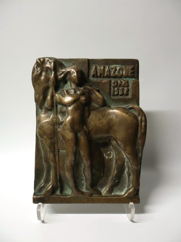 Ancienne plaque bronze - ancienne,
