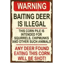 Hunting & Gun Sign - Baiting