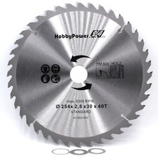 1X HM Lame De Scie Pour Güde Scie Radiale GRK 254 BS Ø 254X30 Mm / 40 Dents