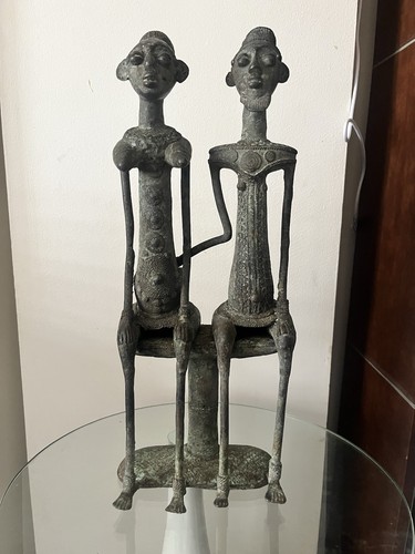 Statue africaine bronze - statue,
