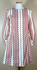 Antik Batik Huggi Printed Cotton Dress S / 38 Bohemian Printed Vertical Stripe