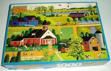 Heronim Hometown Collection Jigsaw Puzzle Kite Flying at Recess