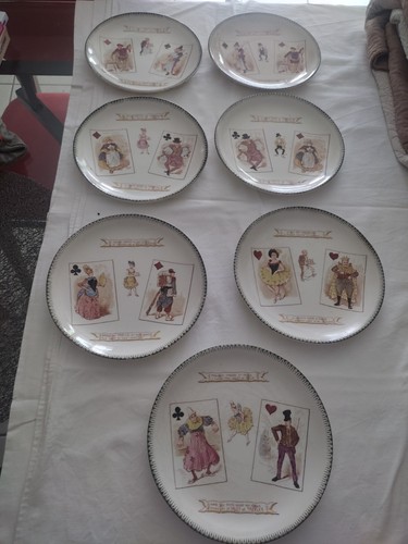 Assiettes céramique ancienne - assiettes,