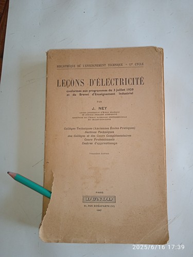 Ney leçons électricité - leçons, d'électricité