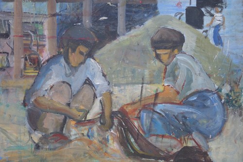 Pays basque tableau cubisant - basque,