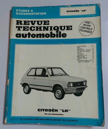 Revue technique automobile - revue,