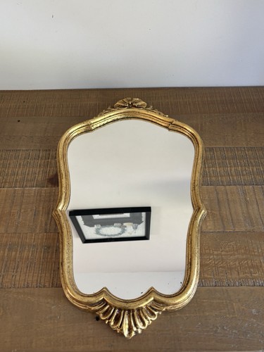 Miroir bois doré décor - bois,