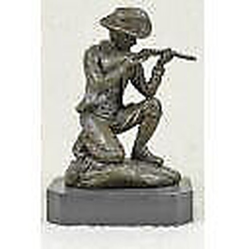 Western art cowboy holding - western,