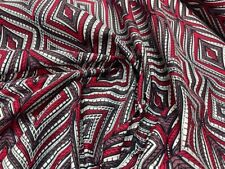 Tissu Wax bordeaux blanc Nacala