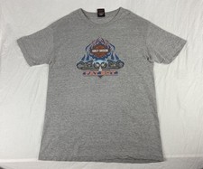 Vintage Harley Davidson Fat Boy T Shirt Mens Medium Grey Y2K Single Stitch