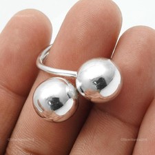 Bague En Argent Sterling 925 Artisanale Taille 7 D8