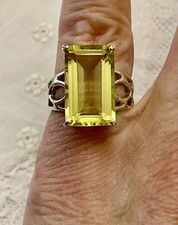 Belle CITRINE ARGENT MASSIF