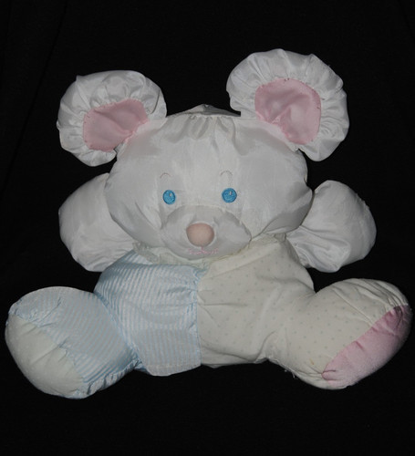 Peluche doudou souris - 🐭, bleu