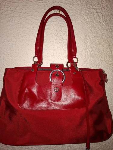 Sac lancel rouge cuir - lancel,