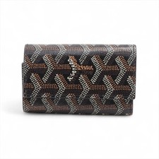 Goyard Herringbone PVC Key Case Black