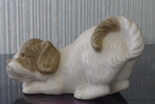 NAO LLADRO  FIGURINE CHIEN   PORCELAINE ESPAGNE  , BEBE EPAGNEUL BRETON
