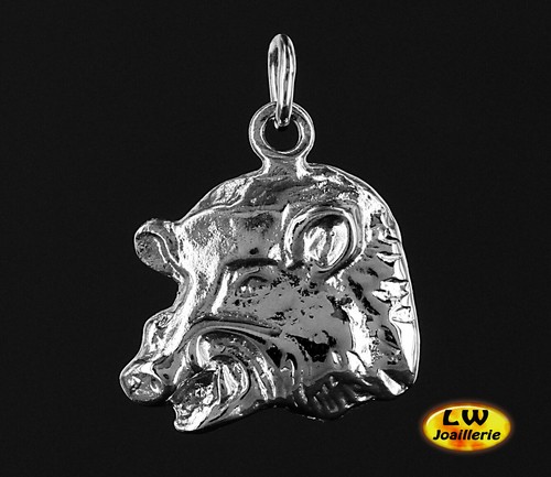 Pendentif chasse sanglier - ,
